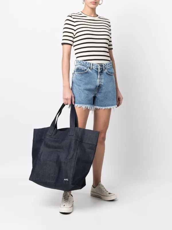 A.P.C. Marty Denim Tote Bag - Farfetch