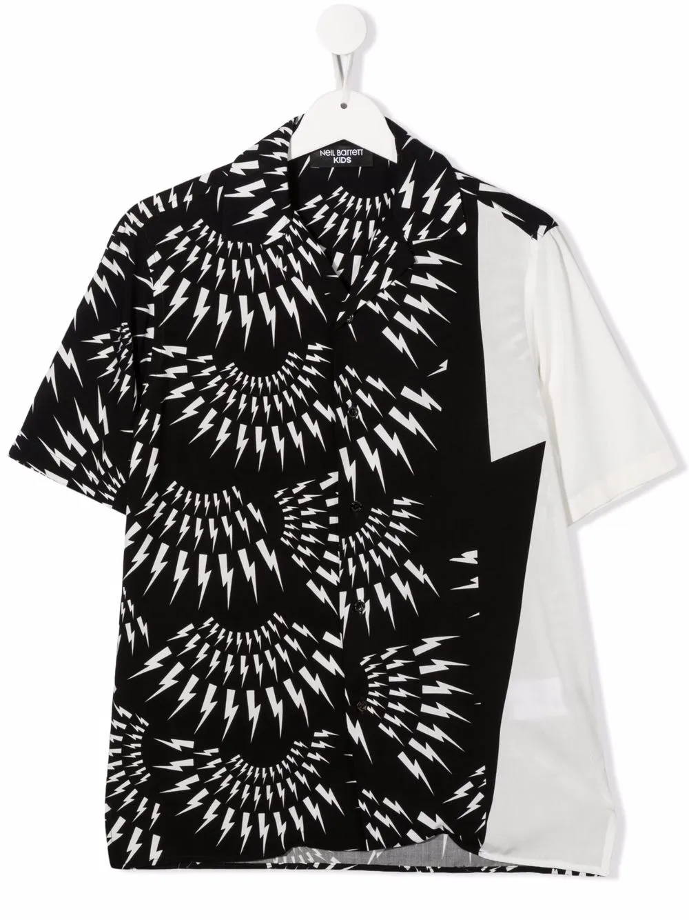 

Neil Barrett Kids playera con motivo Thunderbolt - Negro