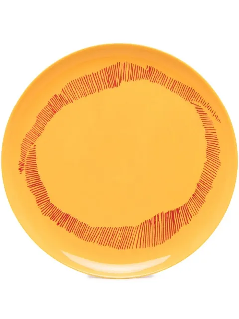 Serax Swirly Stripe ceramic plate set