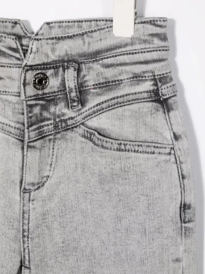 acid-wash straight-leg jeans | TWINSET 
