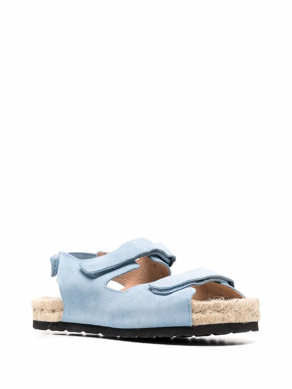 Manebi Slingback sandalen met klittenband - Blauw