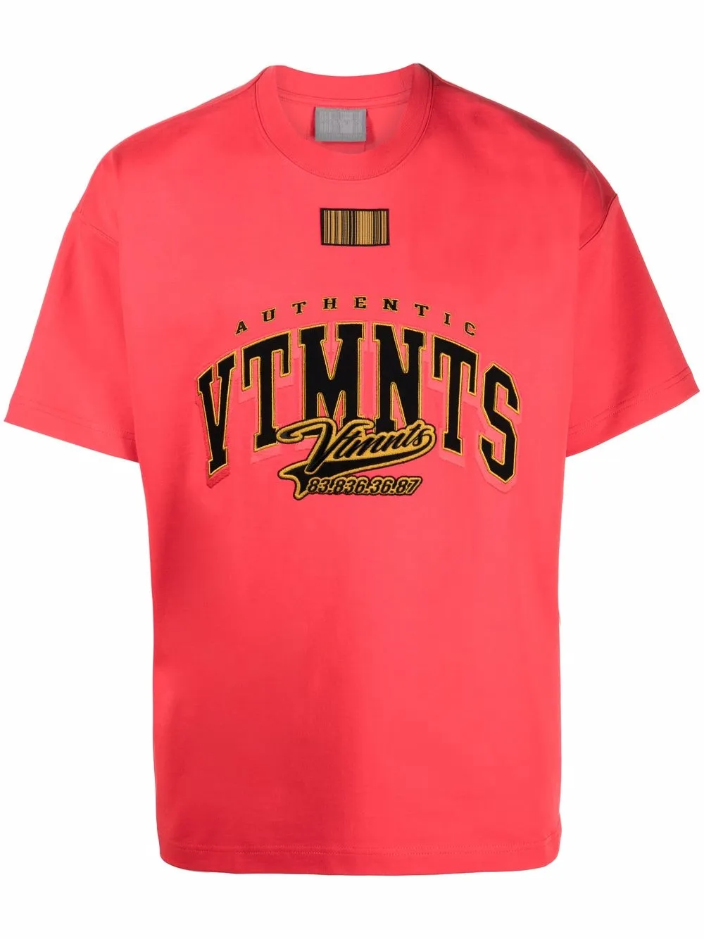 

VTMNTS embroidered-logo T-shirt