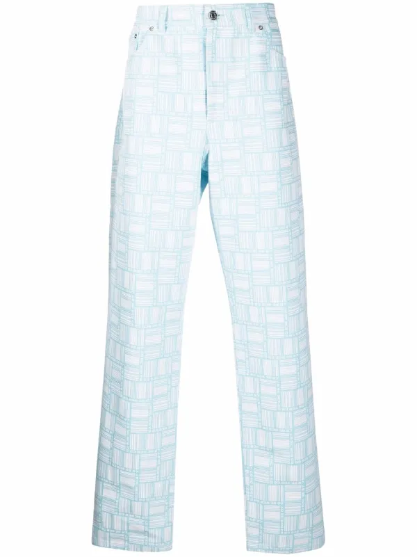 VTMNTS patterned straight-leg trousers 