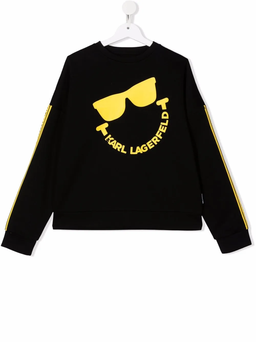 

Karl Lagerfeld Kids sudadera con logo estampado - Negro