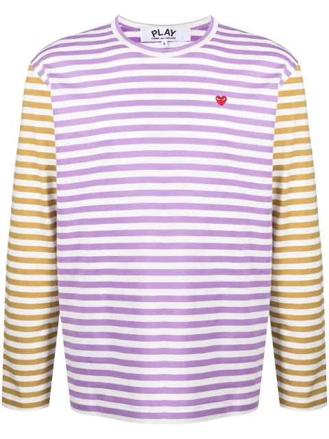 Comme Des Garçons Play striped long-sleeve T-shirt 