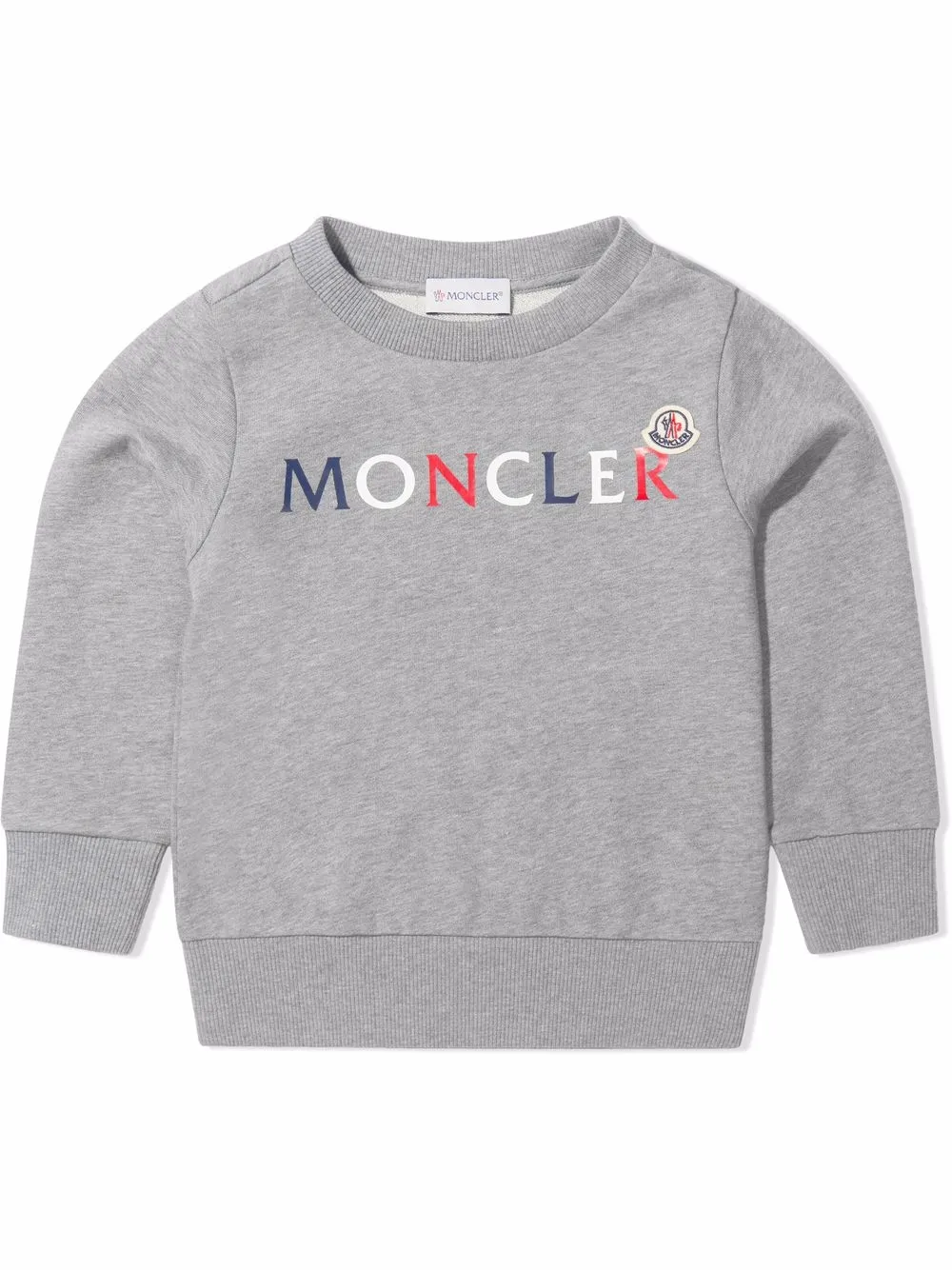 

Moncler Enfant logo-print cotton sweatshirt - Grey