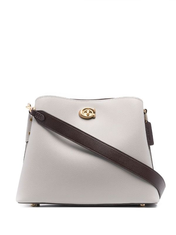COACH Willow Colorblock Leather Shoulder Bag