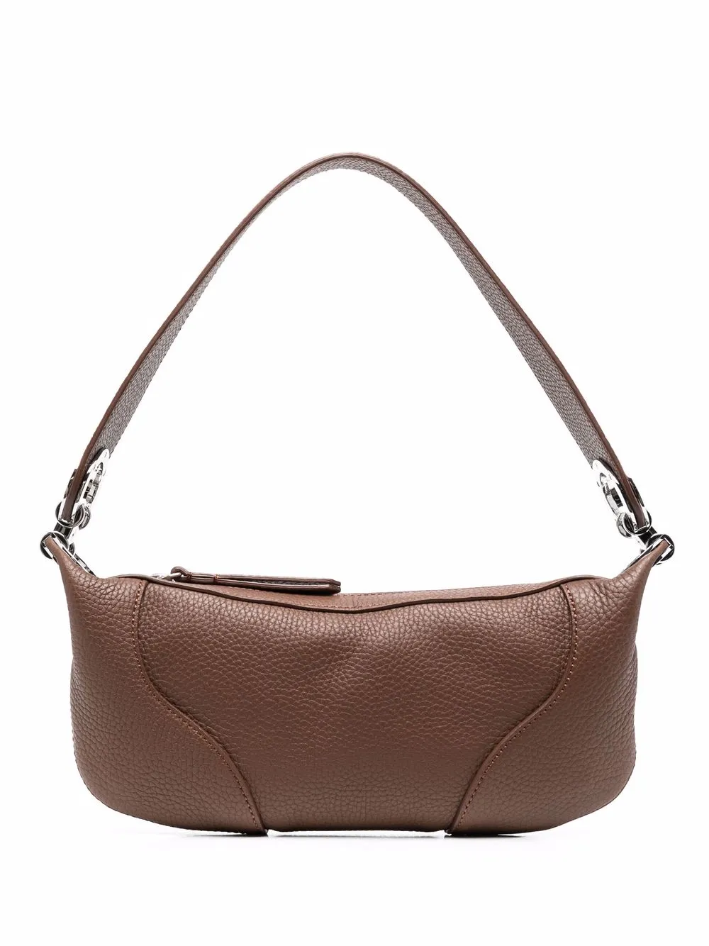 

BY FAR leather panelled tote bag - Brown