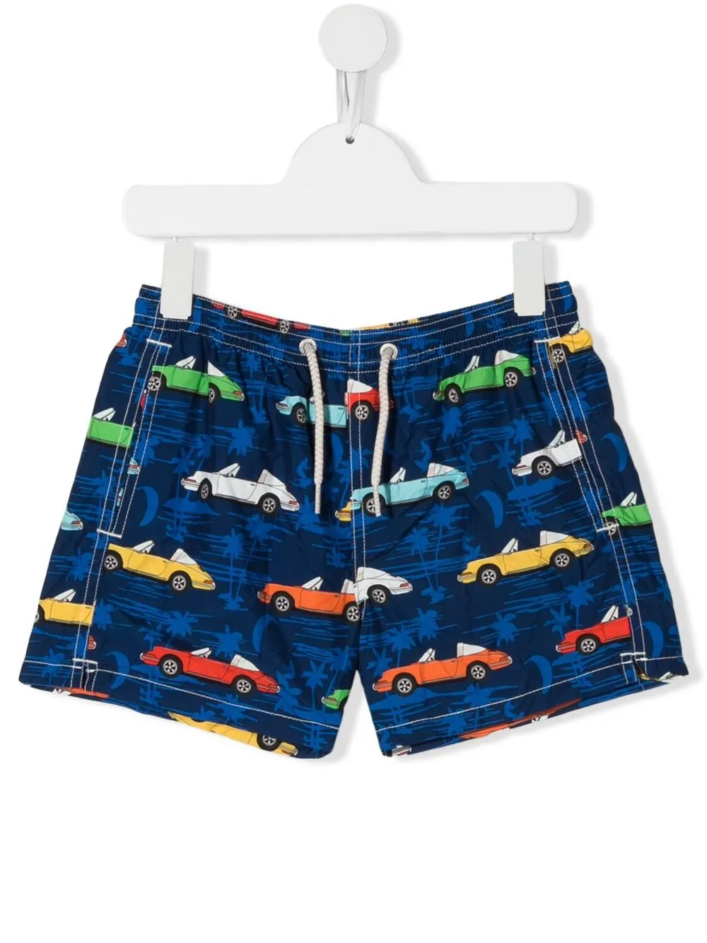 

MC2 Saint Barth Kids car-print swim shorts - Blue