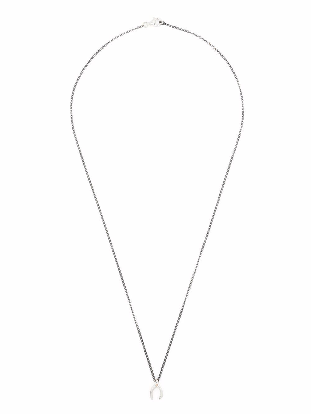 фото Rosa maria wishbone-pendant necklace