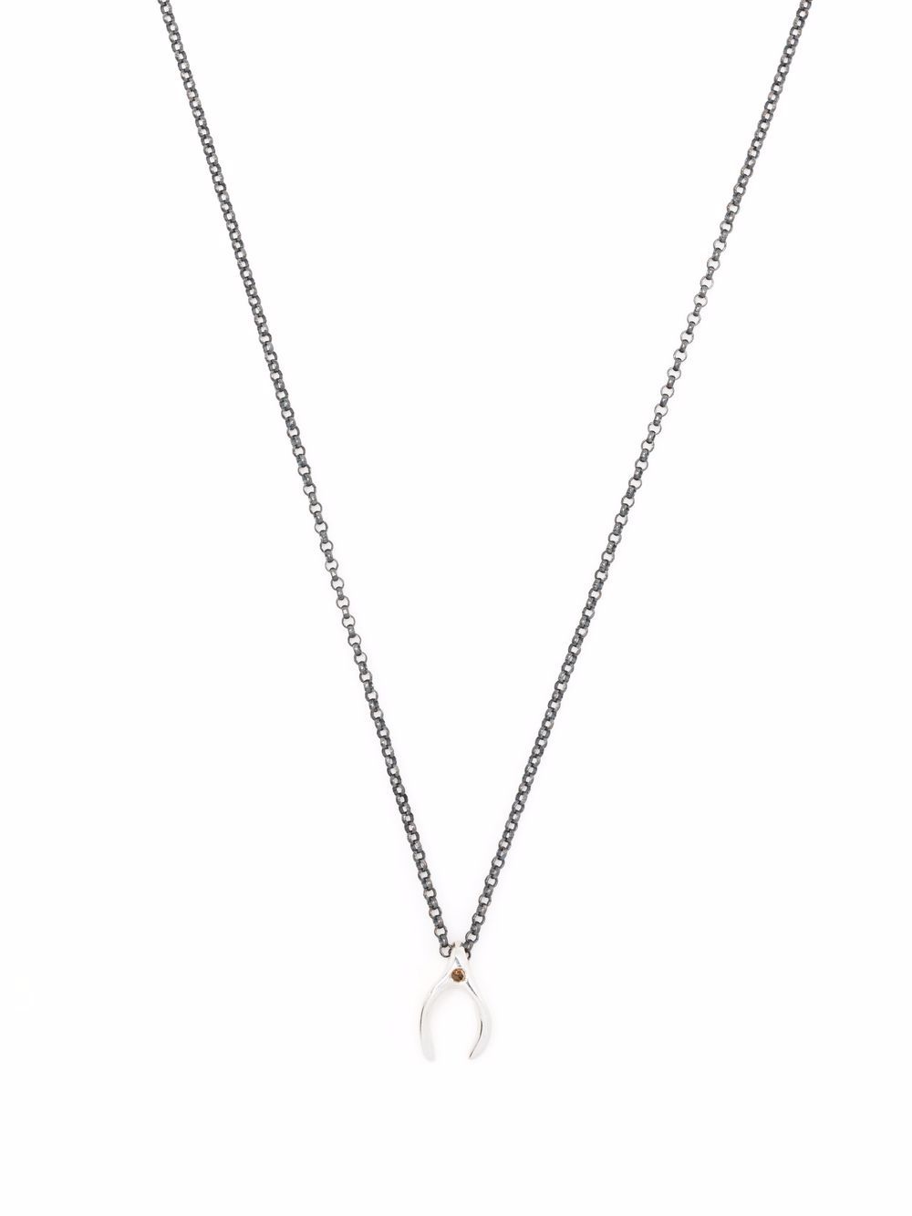 фото Rosa maria wishbone-pendant necklace