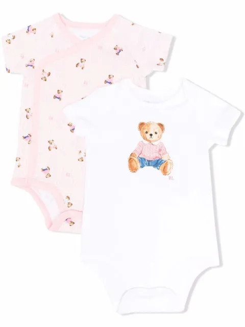 Ralph Lauren Kids رومبر قطعتين بطبعة جرافيك