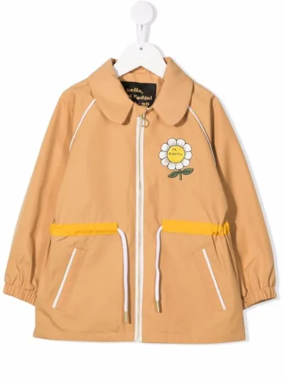 flower rain jacket
