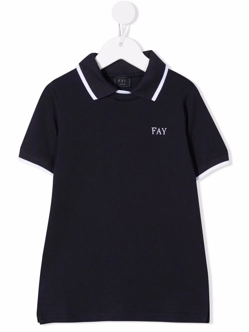 

Fay Kids embroidered-logo short-sleeved polo shirt - Blue