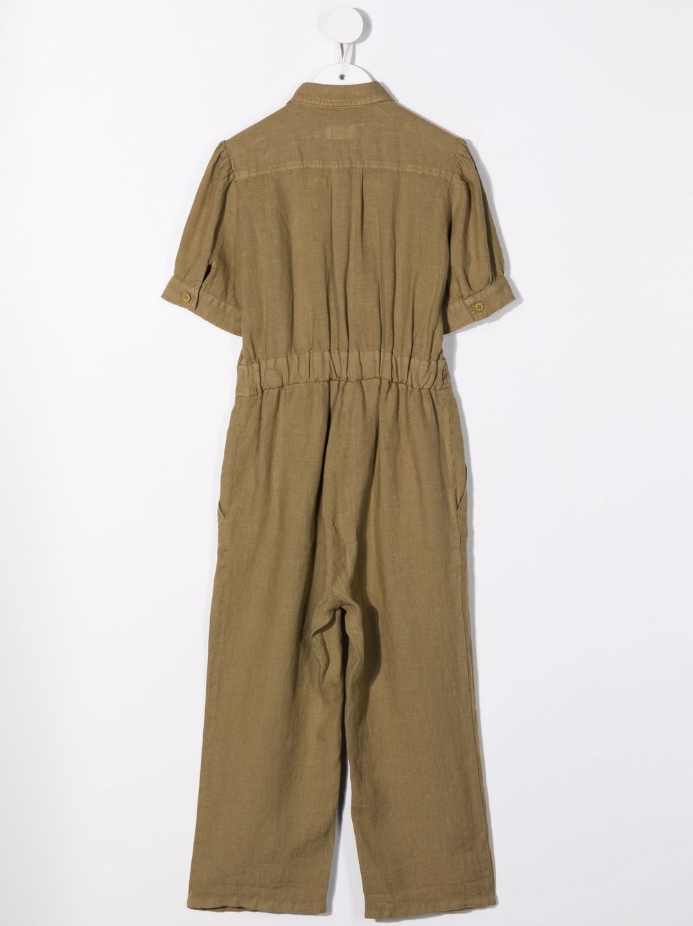 Il Gufo Jumpsuit met puntkraag - Groen