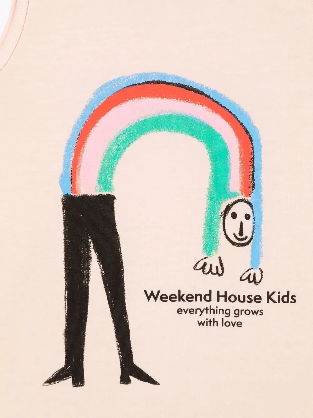  Weekend House Kids. Tanktop Mit Grafischem Print   Rosa 