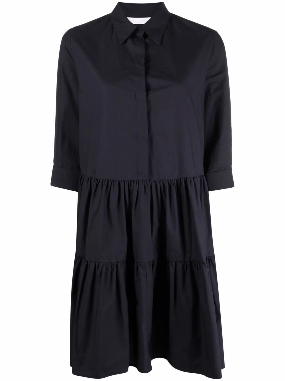 

Fabiana Filippi cotton tiered shirt dress - Blue