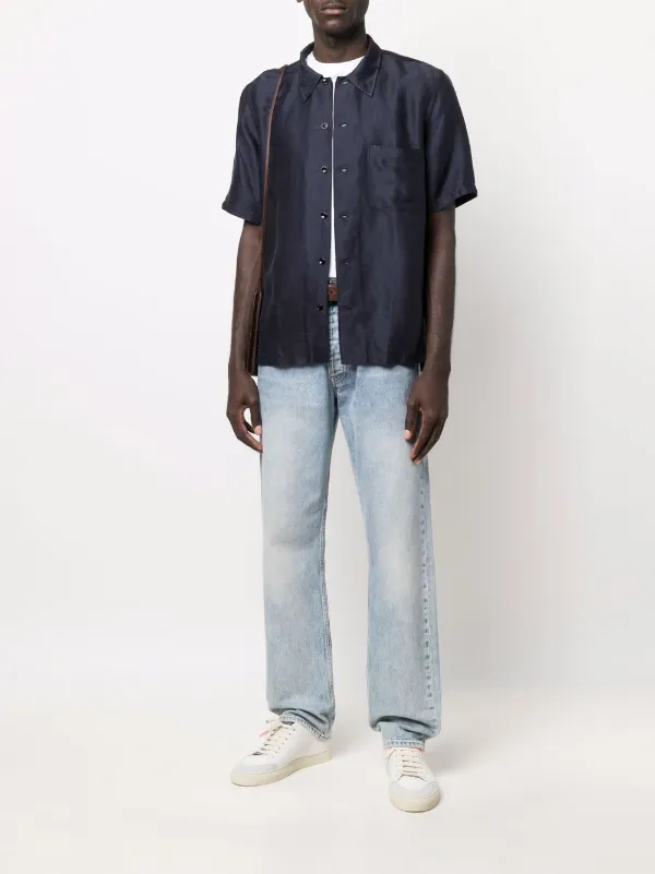 Sunflower metallic-sheen Pocket Shirt 