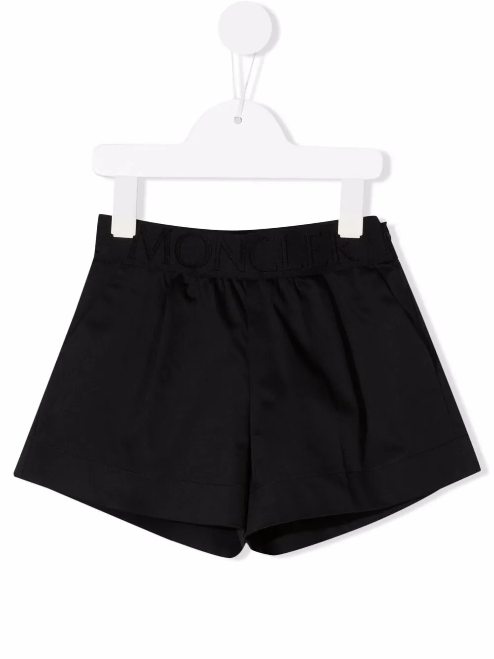 

Moncler Enfant logo-waist cotton shorts - Black