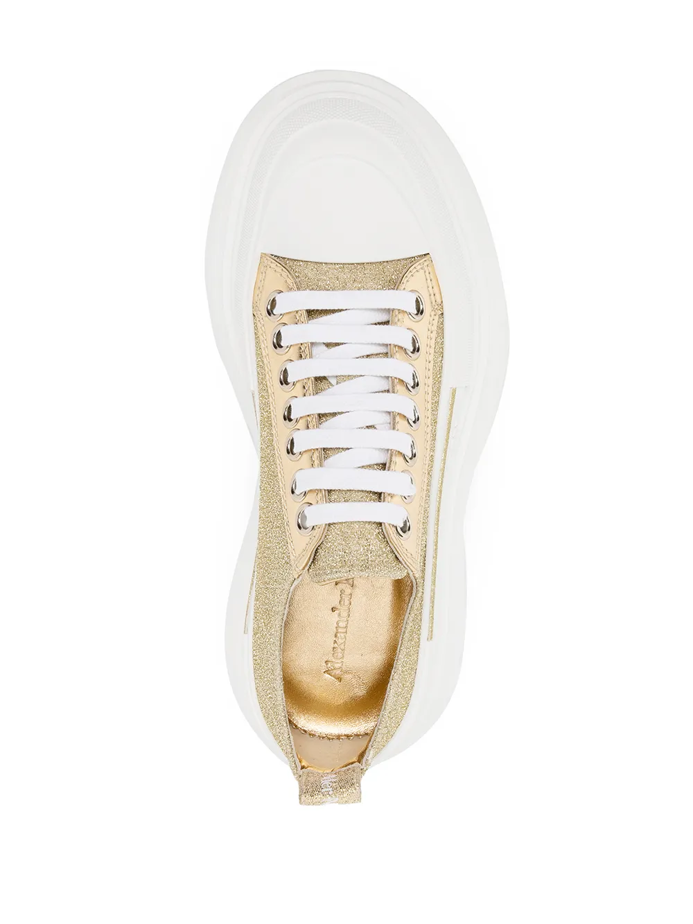 Alexander McQueen glitterdetail chunkysole Sneakers Farfetch