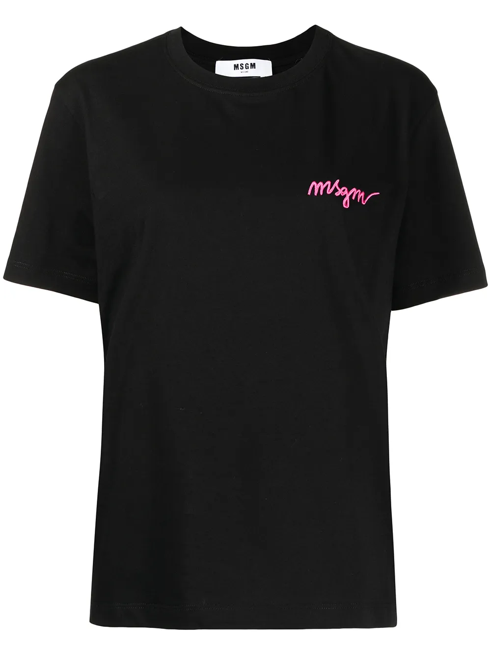 

MSGM playera con logo estampado - Negro