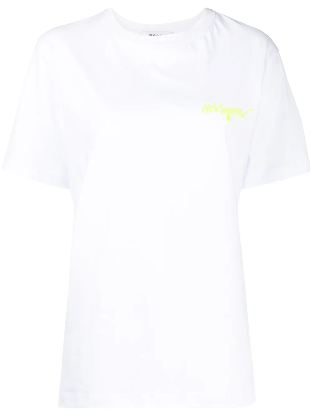 

MSGM playera con logo estampado - Blanco