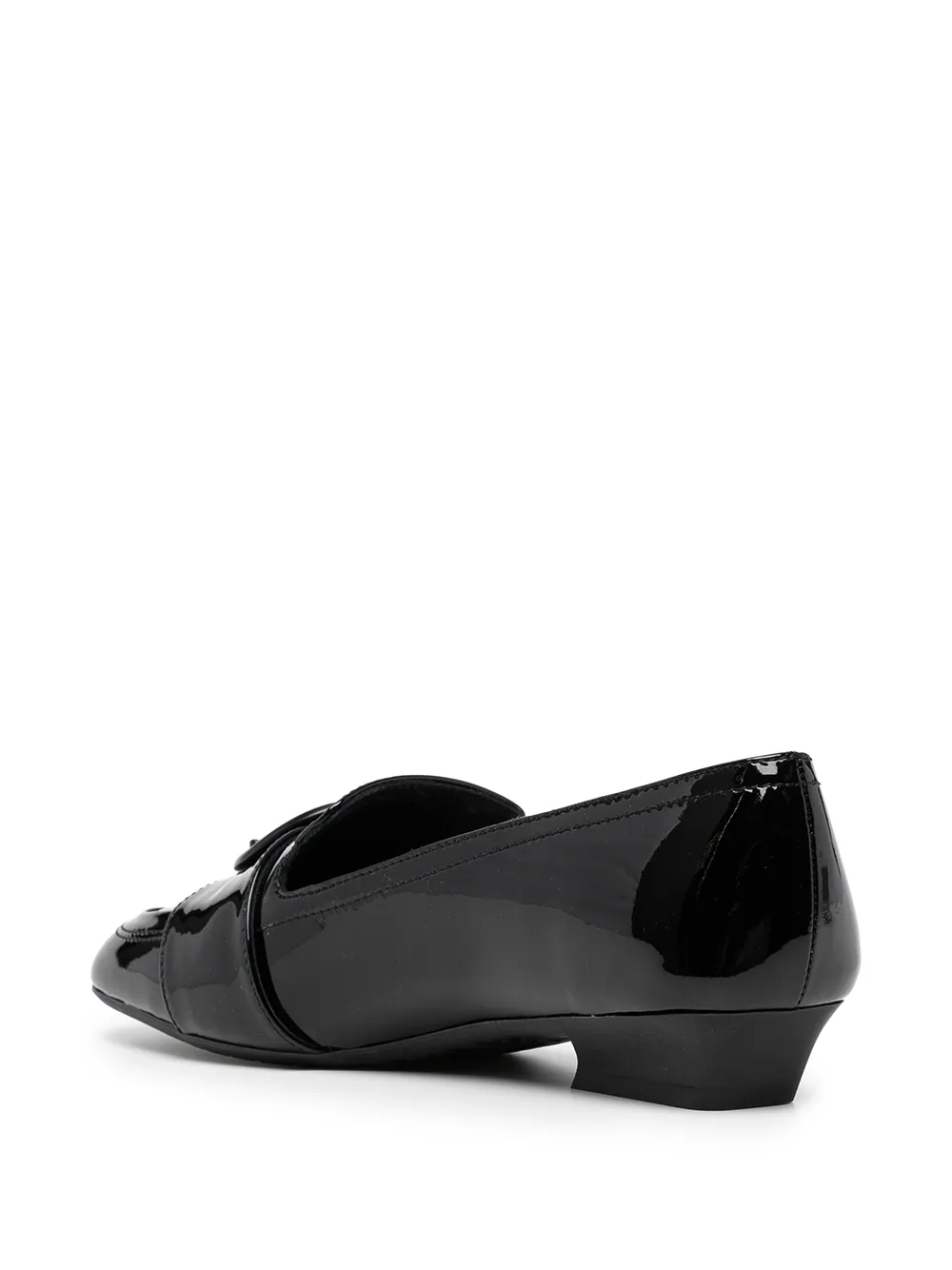 Ferragamo buckle-detail leather loafers Black