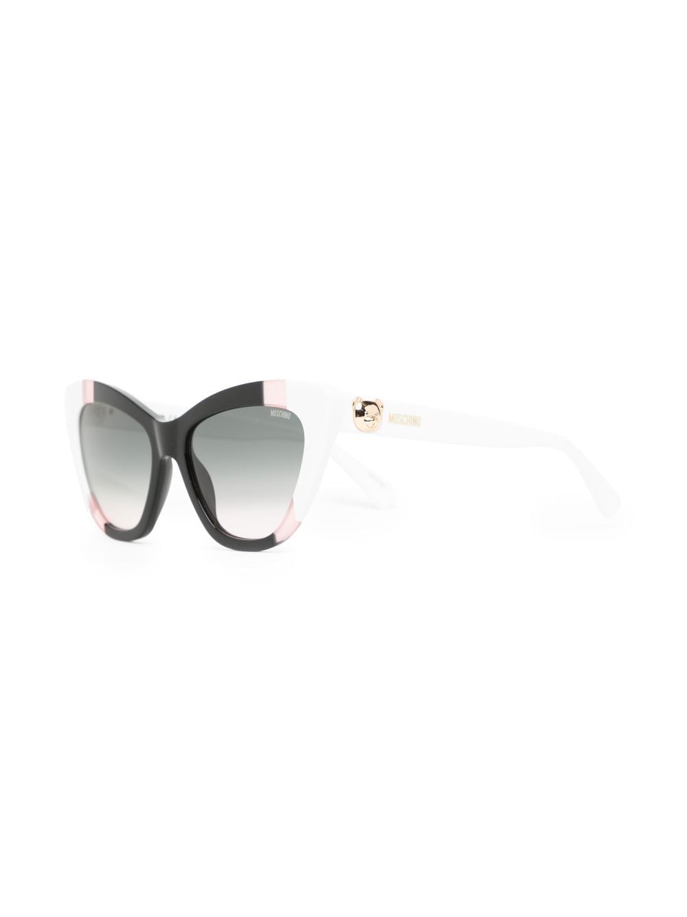 Moschino Eyewear Zonnebril met kattenoog montuur - Zwart