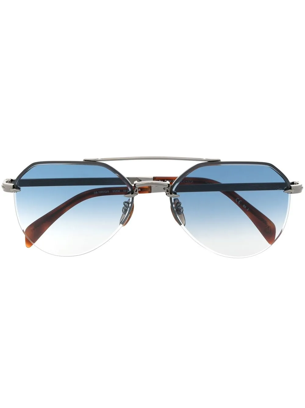 

Eyewear by David Beckham round-frame gradient-lenses sunglasses - Blue