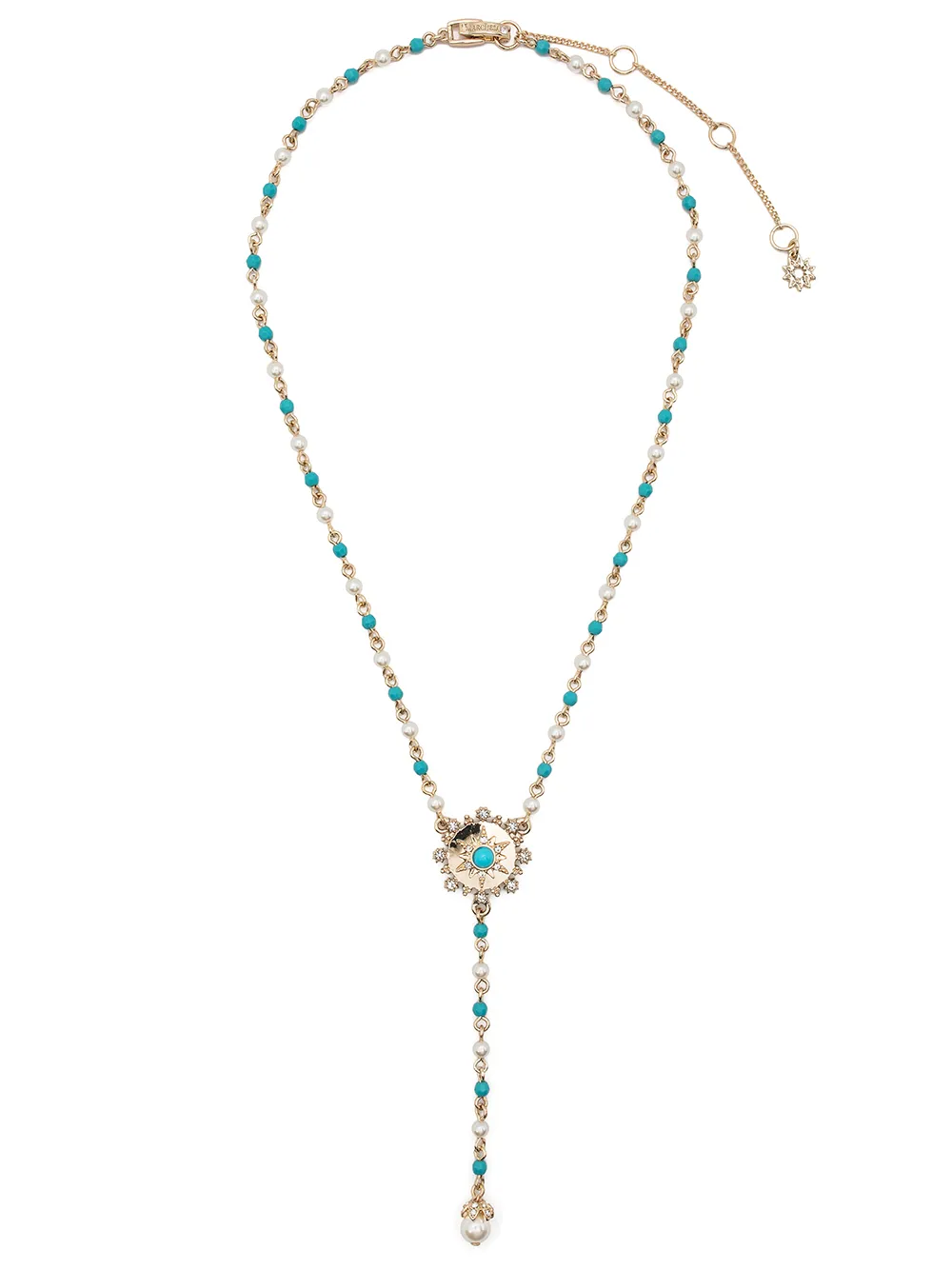 

Marchesa Notte T-bar drop chain necklace - Gold