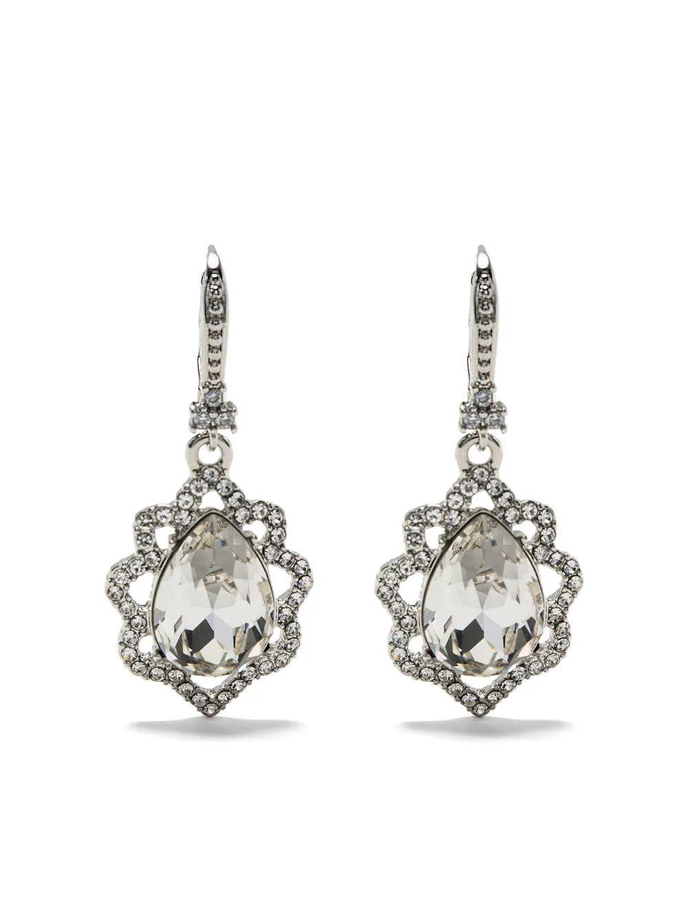 

Marchesa Notte arracadas con detalles de cristal - Plateado