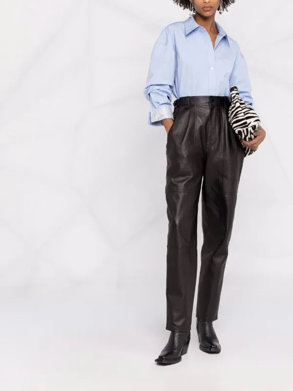 品良く着こなすため Isabel Marant FARFETCH - 通販 レザーパンツ ストレート スーツ・フォーマル・ドレス