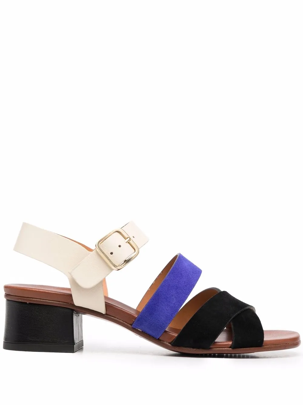 

Chie Mihara sandalias con diseño color block - Negro