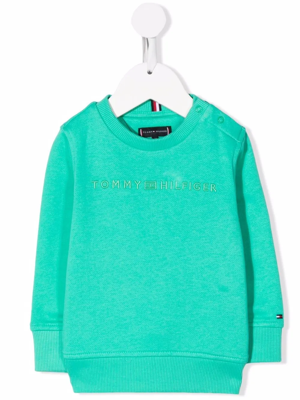 

Tommy Hilfiger Junior sudadera con logo bordado - Verde