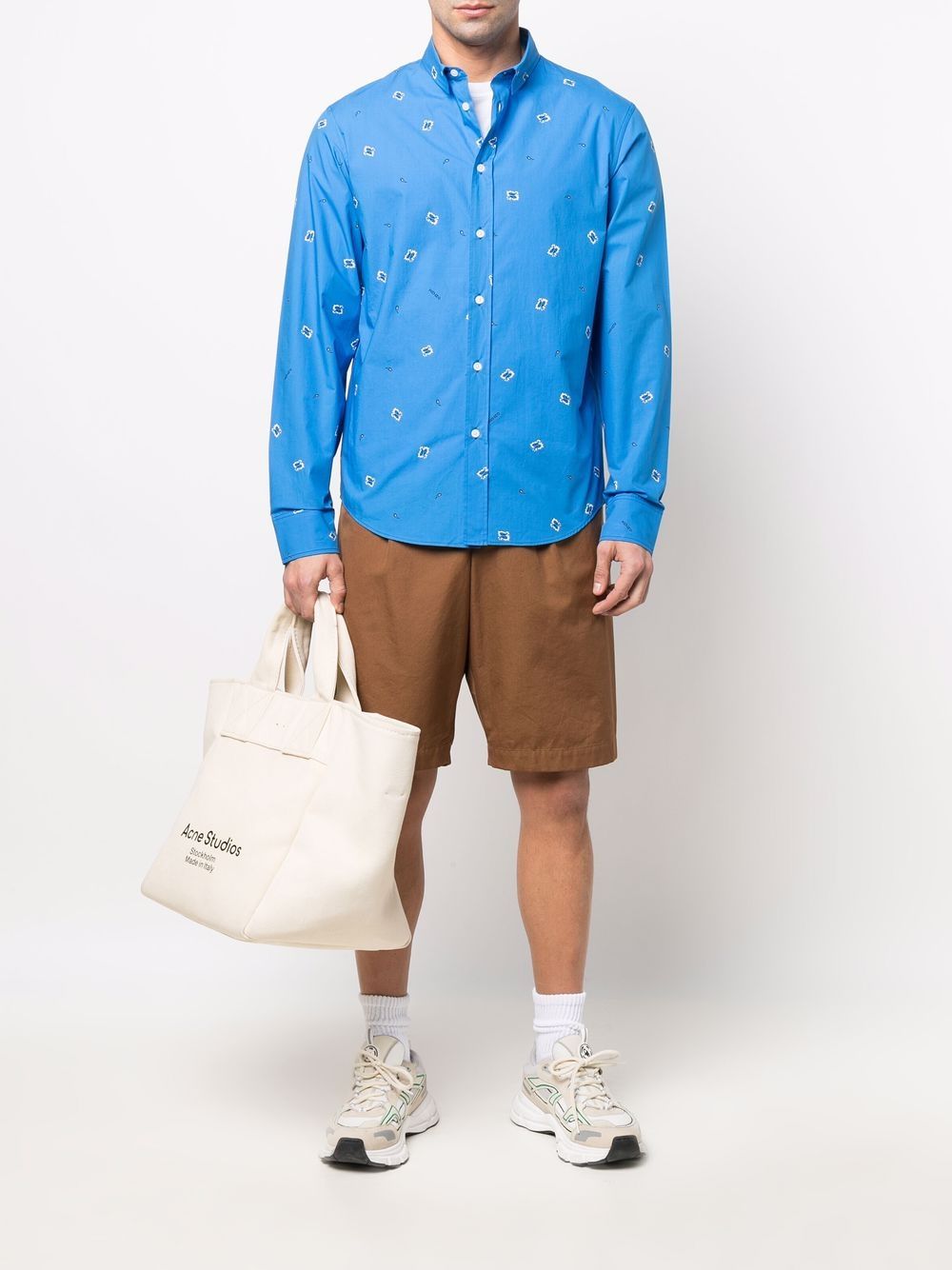 Kenzo Overhemd met paisley-print - Blauw