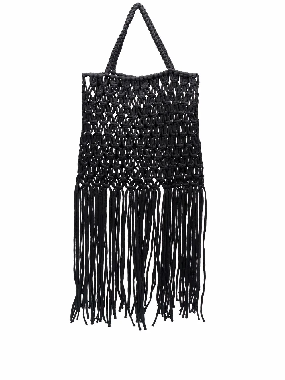 

Sminfinity bolsa de hombro con diseño de macramé - Negro