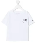 Tommy Hilfiger Junior embroidered-logo short-sleeve T-shirt - White