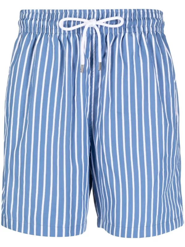 Derek Rose Pinstripe Swim Shorts - Farfetch