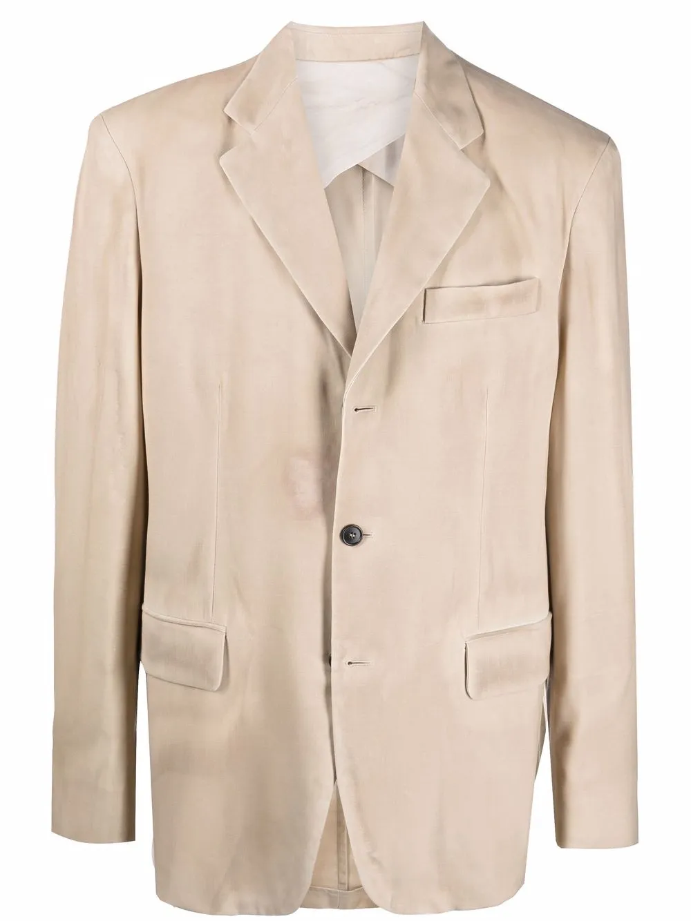 

MSGM single-breasted wool blazer - Neutrals