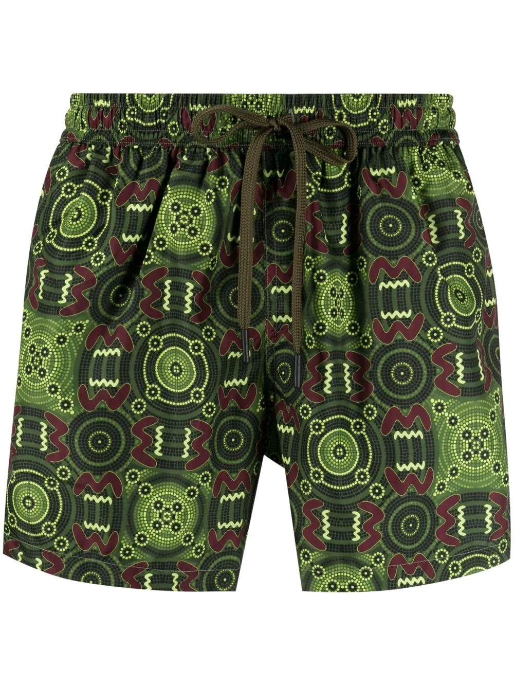 

Nos Beachwear shorts de playa con estampado gráfico - Verde