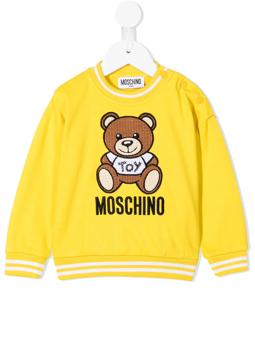 

Moschino Kids suéter con motivo Teddy Bear - Amarillo
