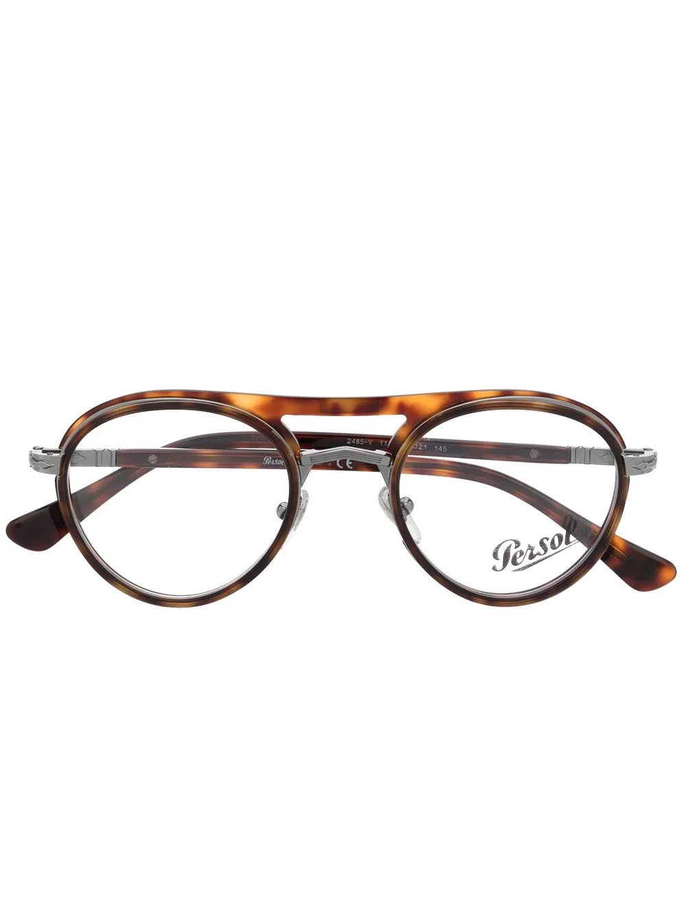 

Persol lentes con armazón redonda estilo carey - Marrón