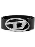 Diesel 1DR logo-buckle belt - Black