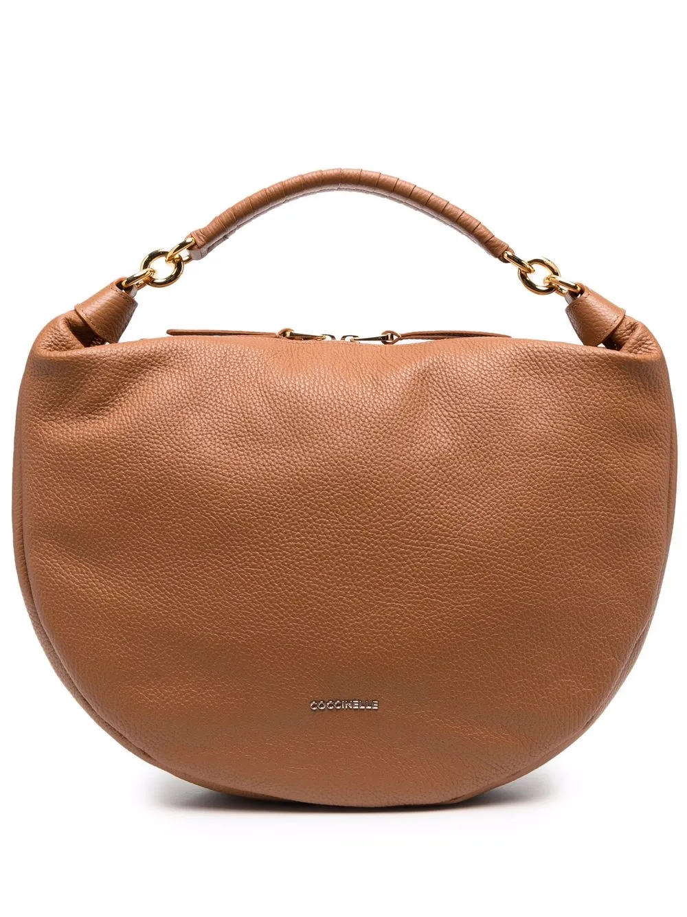 

Coccinelle curved-edge body tote bag - Brown