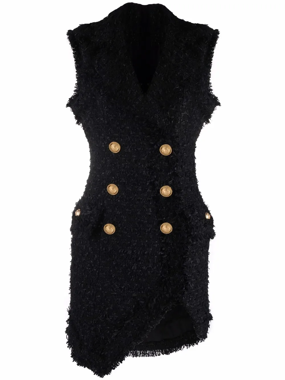 

Balmain tweed double-breasted dress - Black