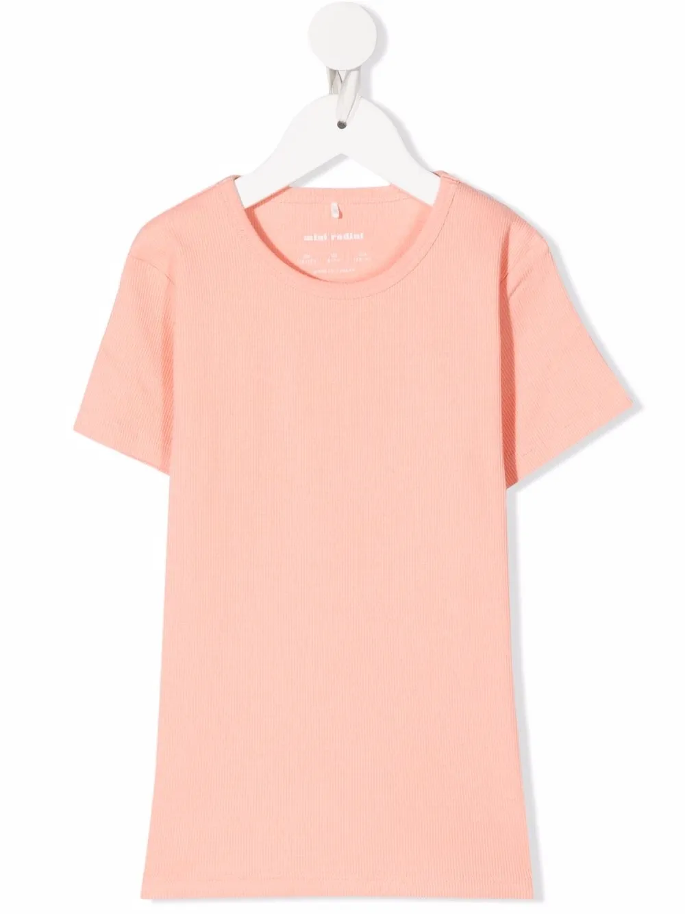 

Mini Rodini playera tejida de canalé - Rosado