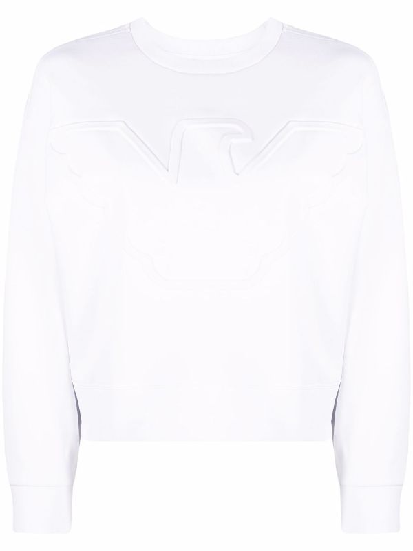 emporio armani embossed sweatshirt