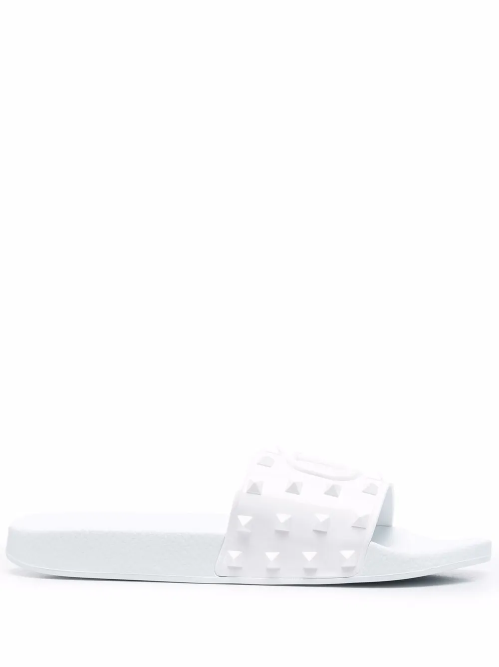 

Valentino Garavani Vlogo Rockstud flat slides - White