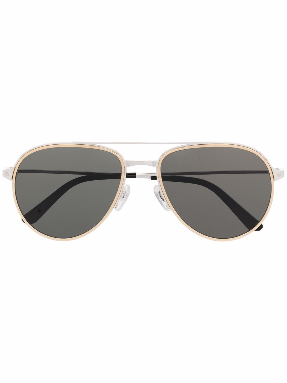 фото Cartier eyewear солнцезащитные очки-авиаторы santos de cartier