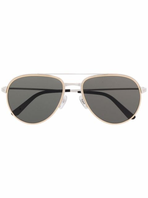 Cartier Eyewear - Santos de Cartier pilot-frame sunglasses